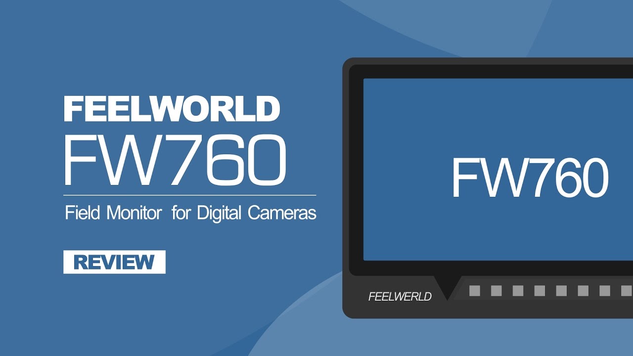 Feelworld FW760 7 Inch IPS Full HD 1920x1200 On Camera Field Monitor with Battery Kit