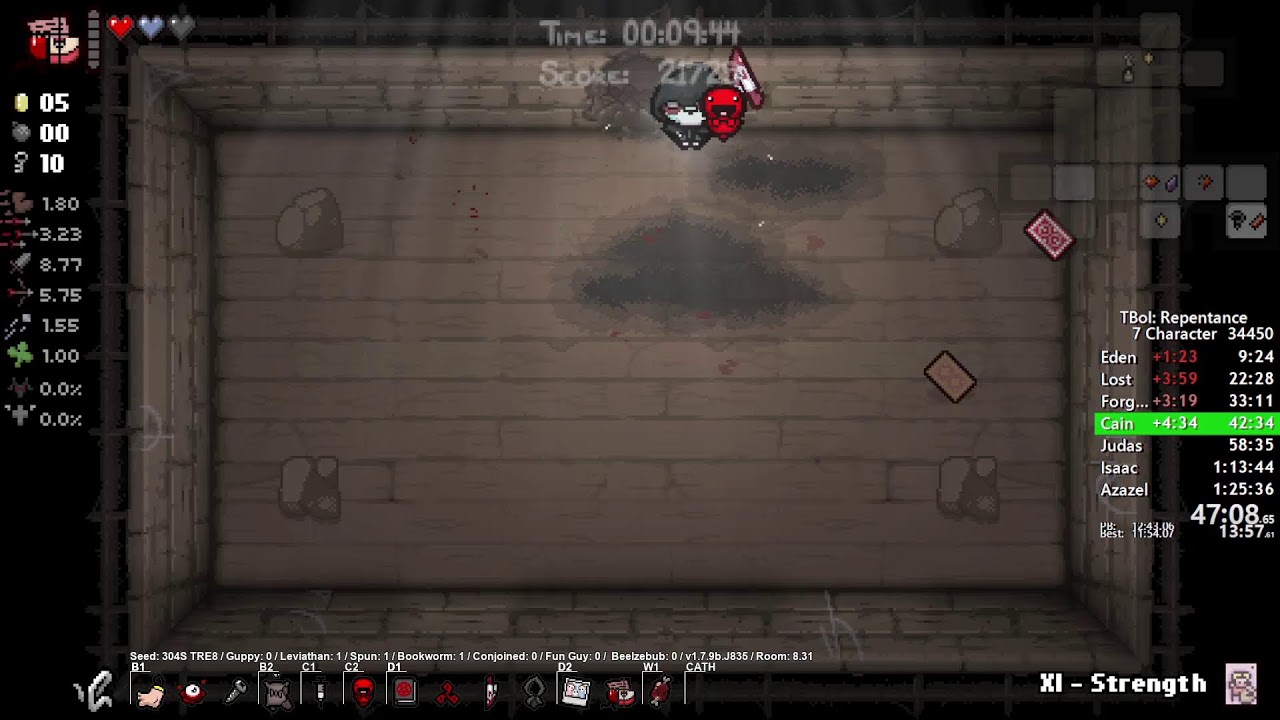 The Binding of Isaac Repentance 7 Character Speedruns