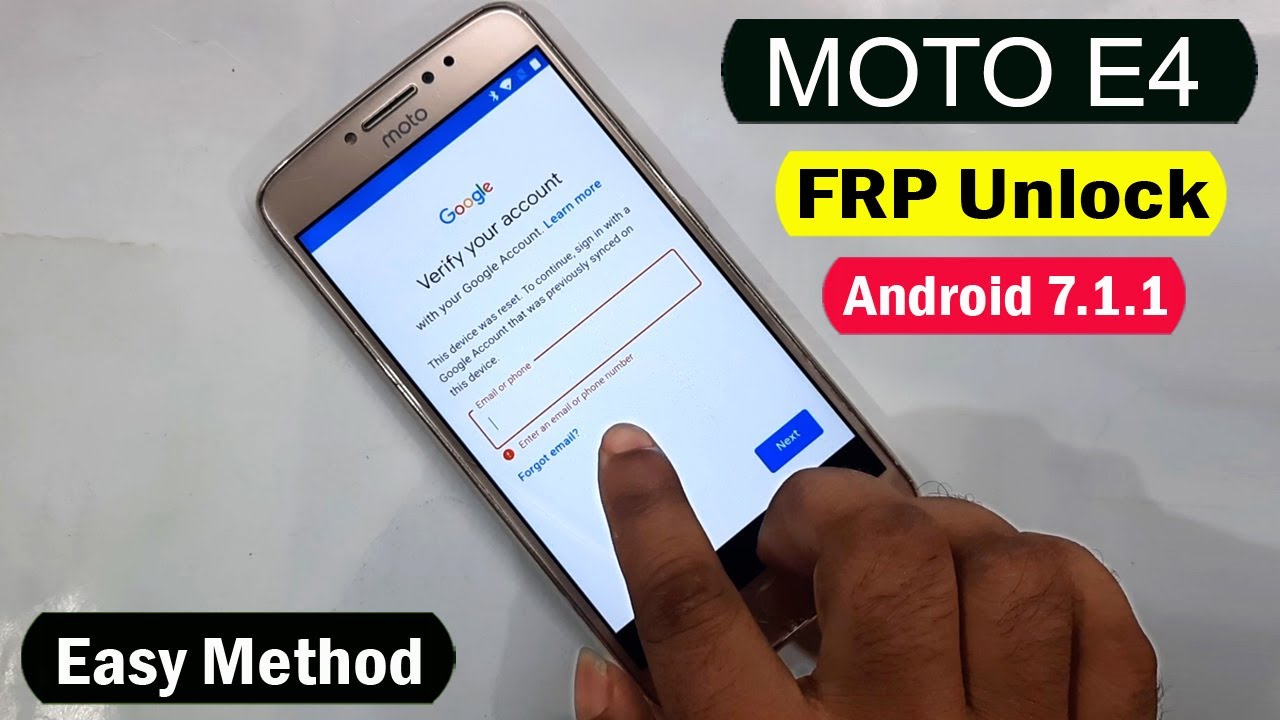 Moto E4 FRP Bypass | Moto E4 (XT1763) FRP & Google bypass Android 7.1.1 without PC |