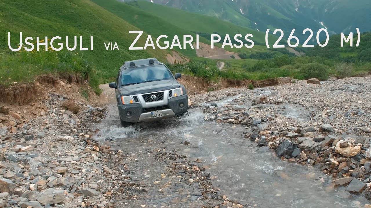 Ushguli via Zagari pass (2620 m) 4K, 13.7.2022