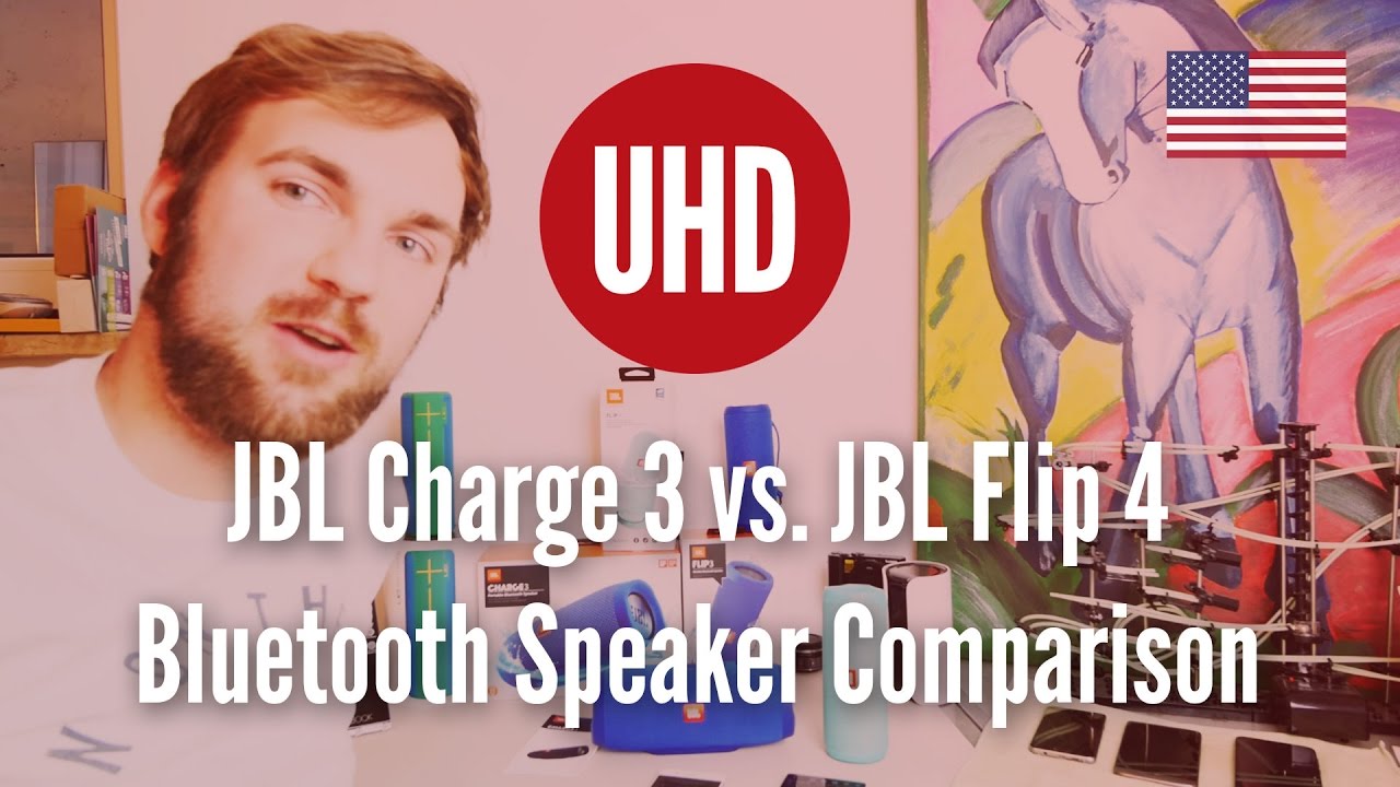 JBL Charge 3 vs. JBL Flip 4 Bluetooth Speaker Comparison