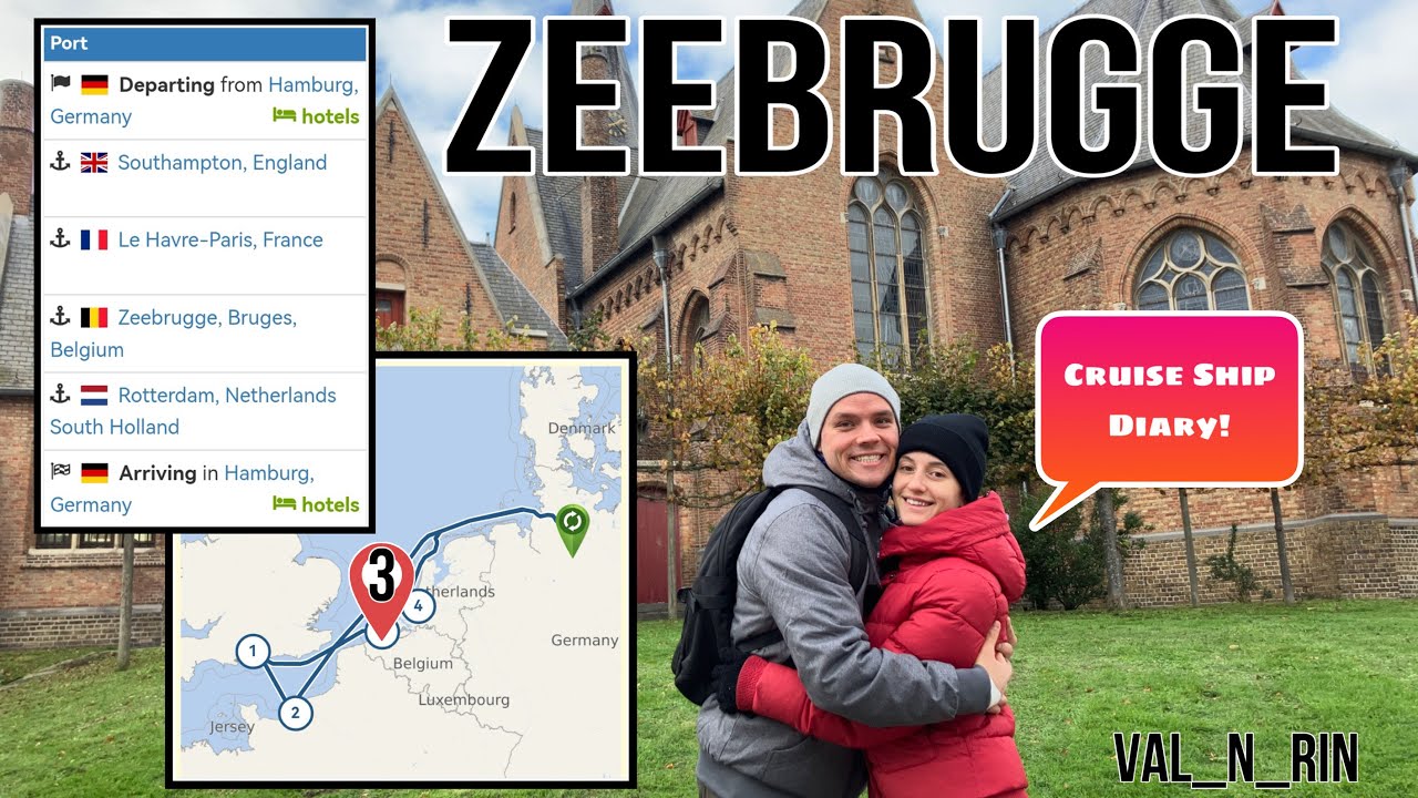 Zeebrugge, Belgium! Travel Blog #4 | Cruise ship travelling | International couple