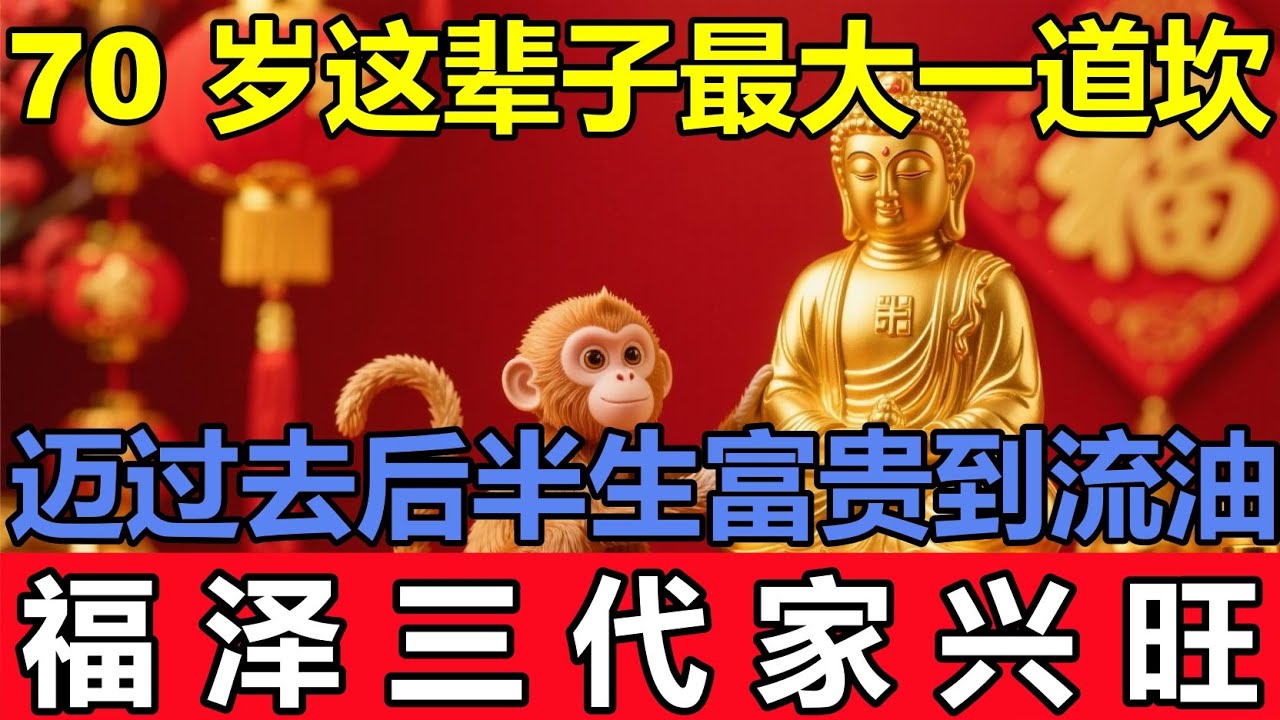 揭秘 1956 火猴命！70 岁是这辈子最大一道坎，迈过去后半生富贵到流油，福泽三代家兴旺，属猴的你务必要清楚，属猴人的别错过！