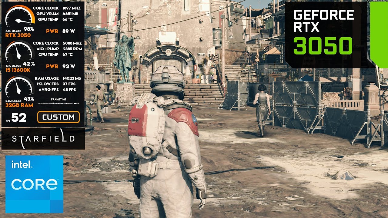 STARFIELD on RTX 3050 (1080p) All Settings & Best Settings Tested