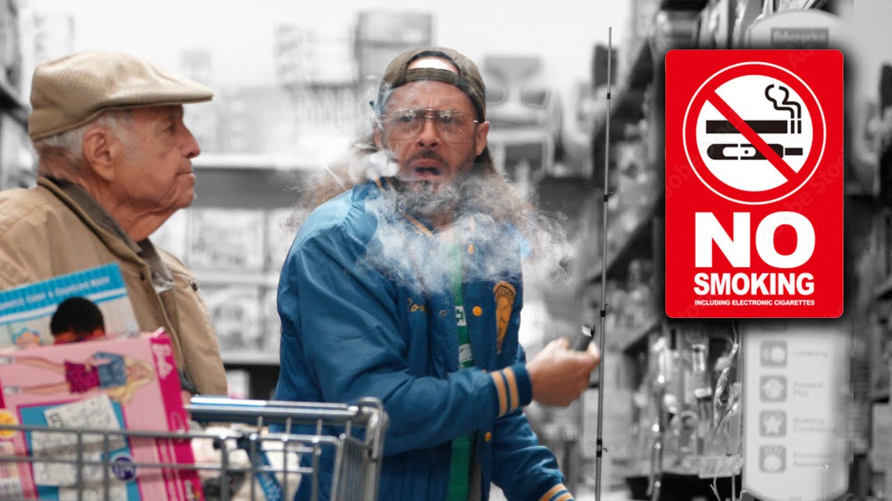 Smoking and Vaping in Walmart