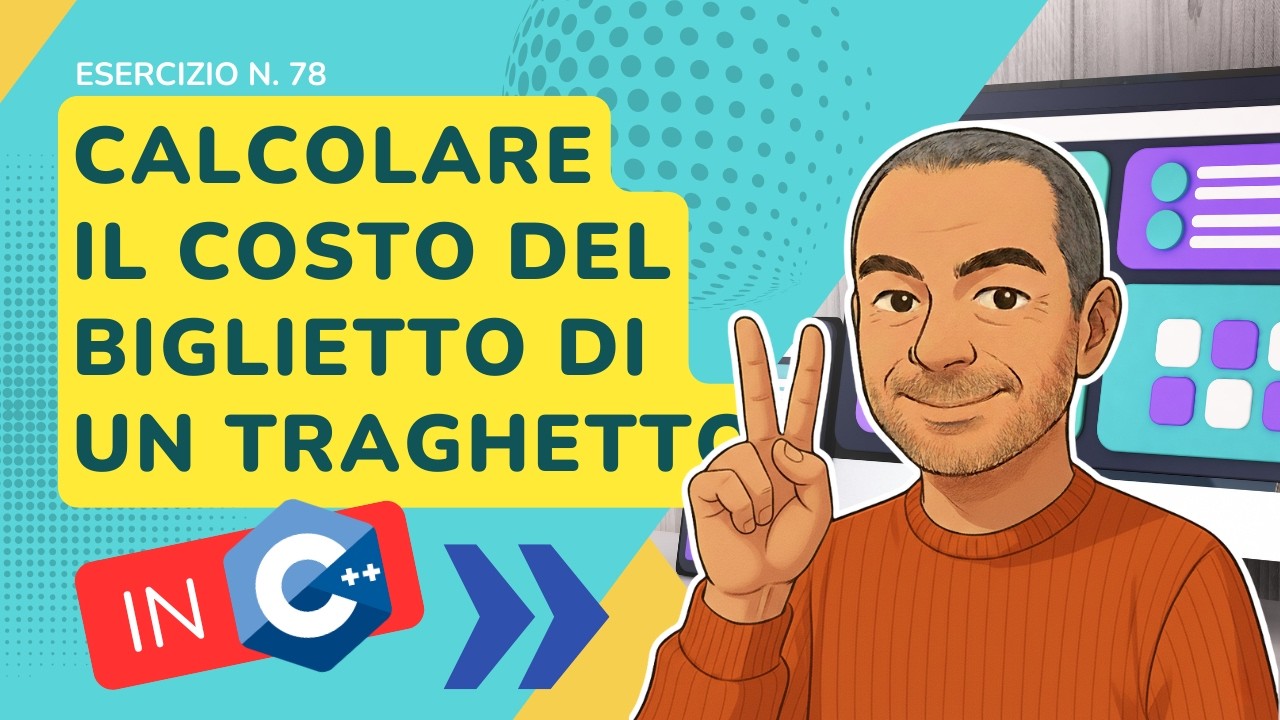 C++: calcolo prezzo biglietto traghetto - esercizio svolto n. 78