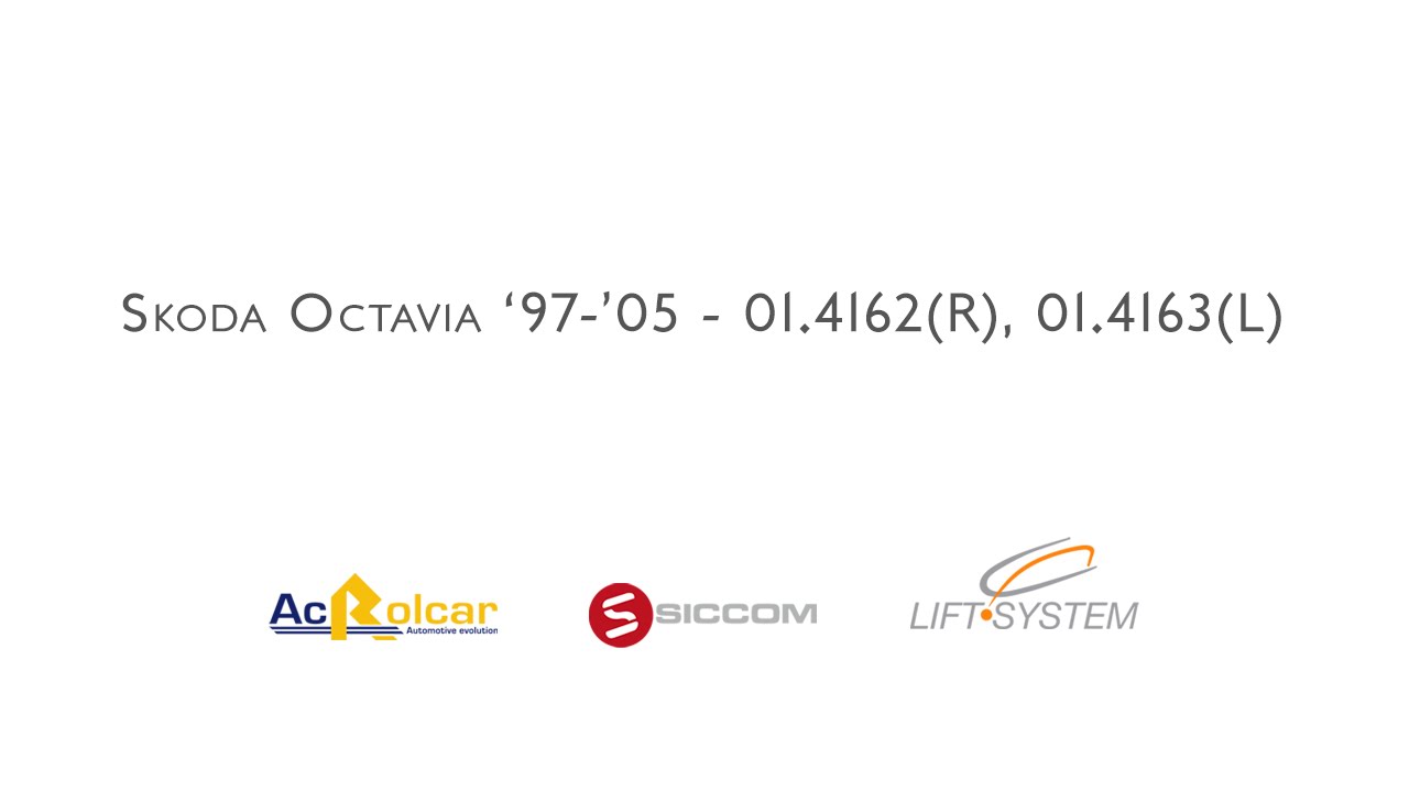 Video Tutorial Alzacristalli Skoda Octavia - 01.4162/01.4163 - Ac Rolcar
