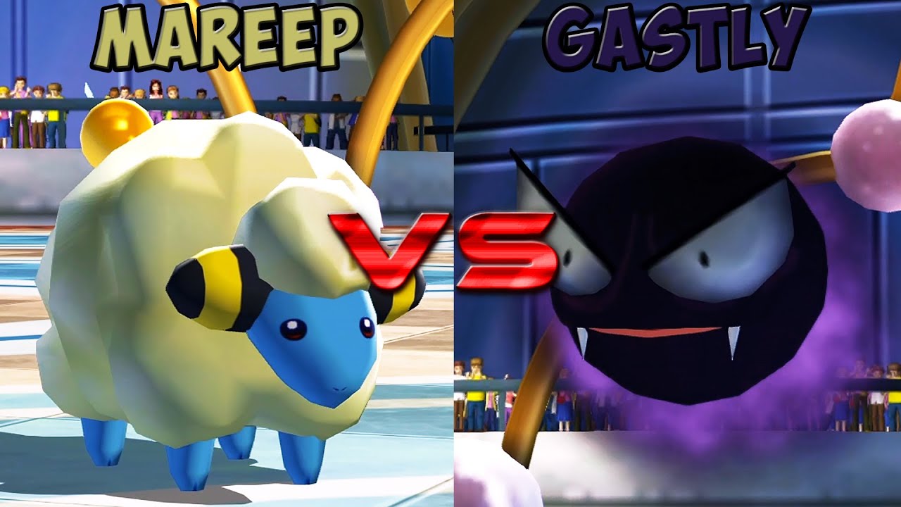 Pokemon battle revolution - Mareep vs Gastly