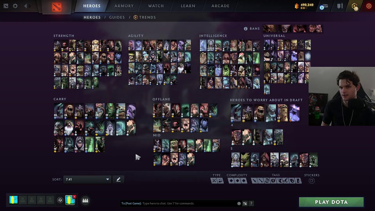 Trying to play carry in 7.41