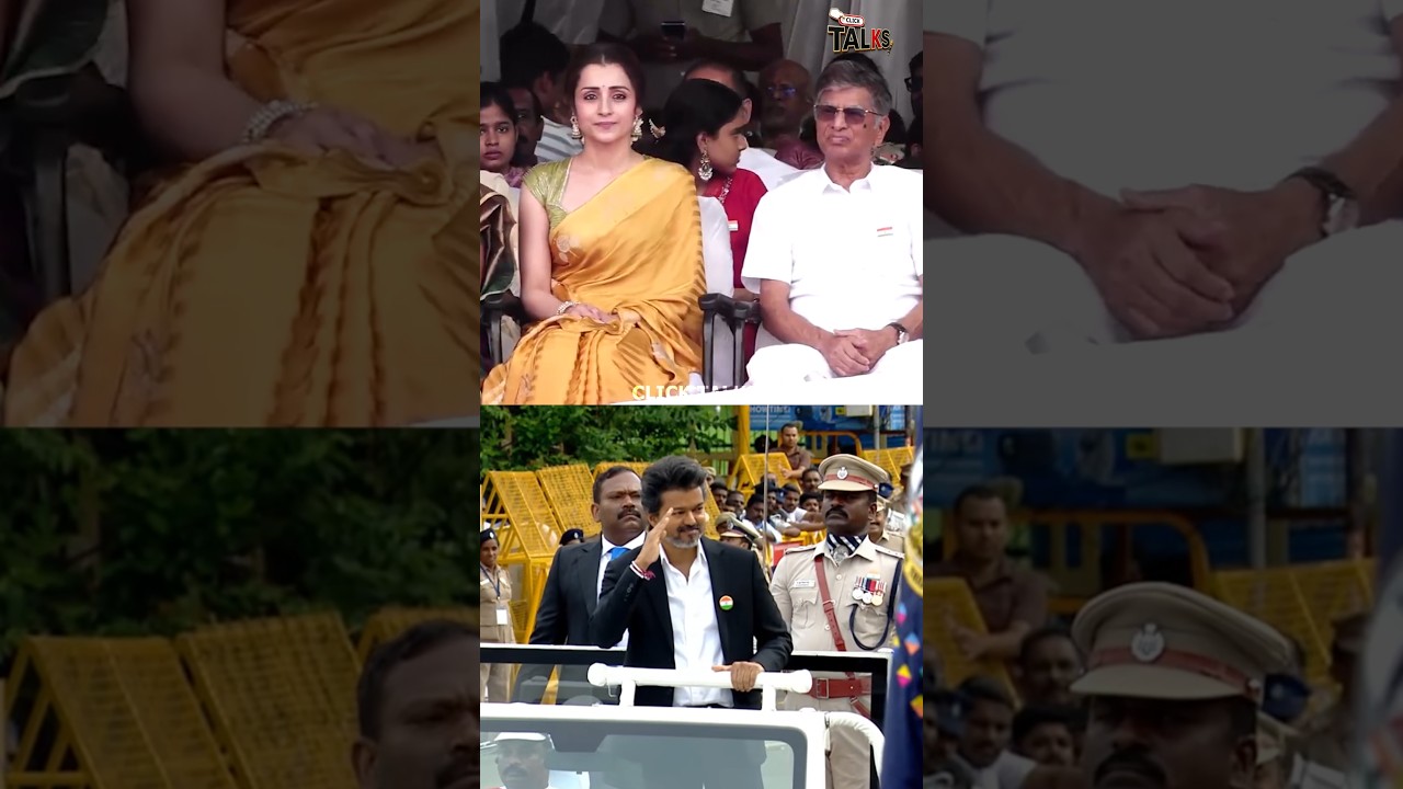 SAC ignores Trisha at Vijay's Independence Day flag-hoisting ceremony | TVK | Vijay | Trisha | SAC