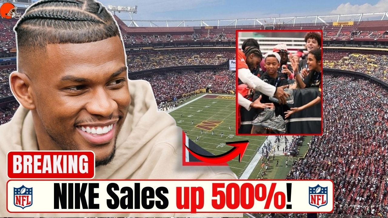 shedeur sanders shuts mall down 500% nike sales spike