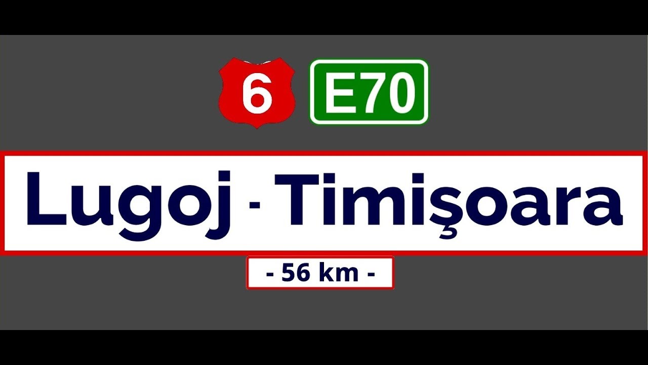 Driving on DN 6 (E-70) from Lugoj to Timişoara (May 3, 2019)