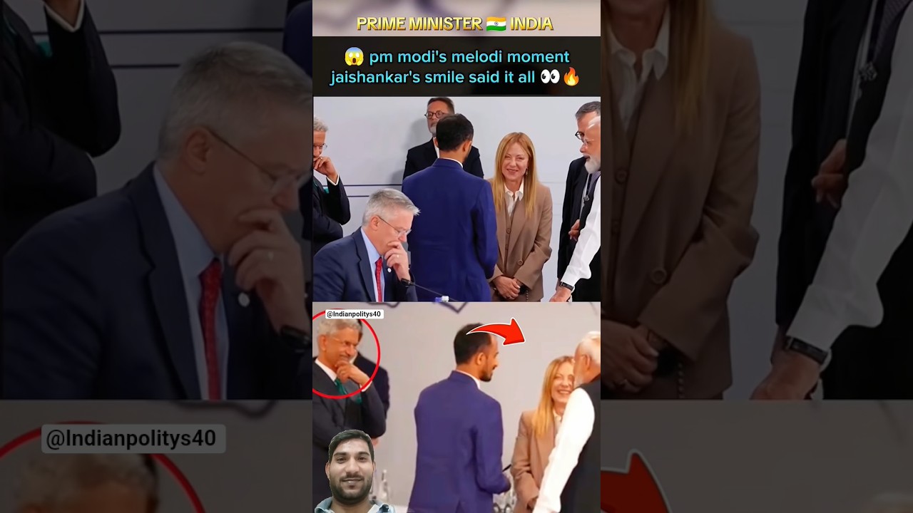 😱Prime Minister Narendra Modi Meloni Moment S.Jaishankar Smile😊 Said it All👀🔥#youtubeshorts #video