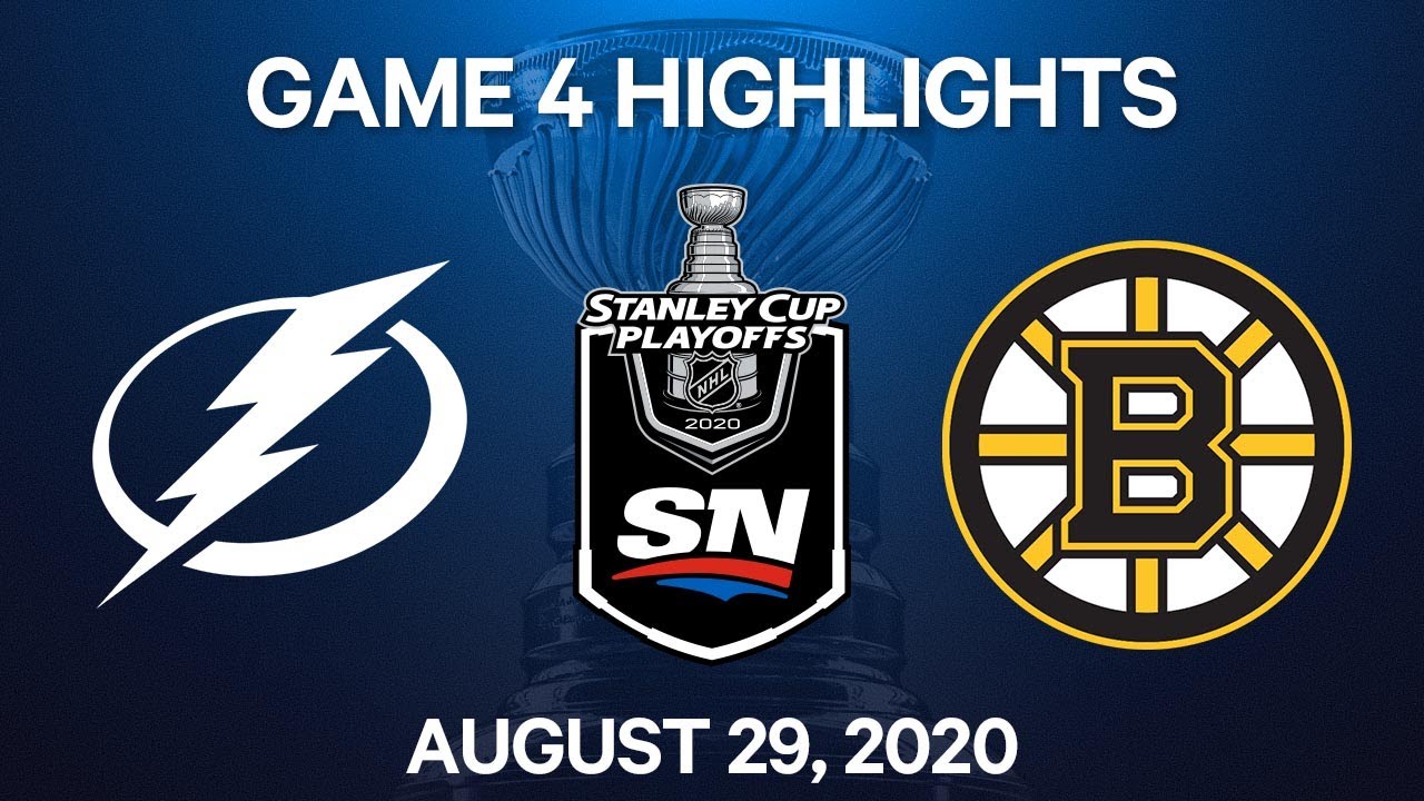 NHL Highlights | 2nd Round, Game 4: Lightning vs. Bruins – Aug. 29, 2020