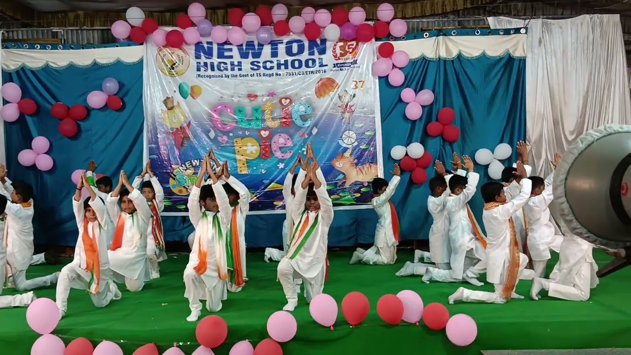 My kids dancing at school