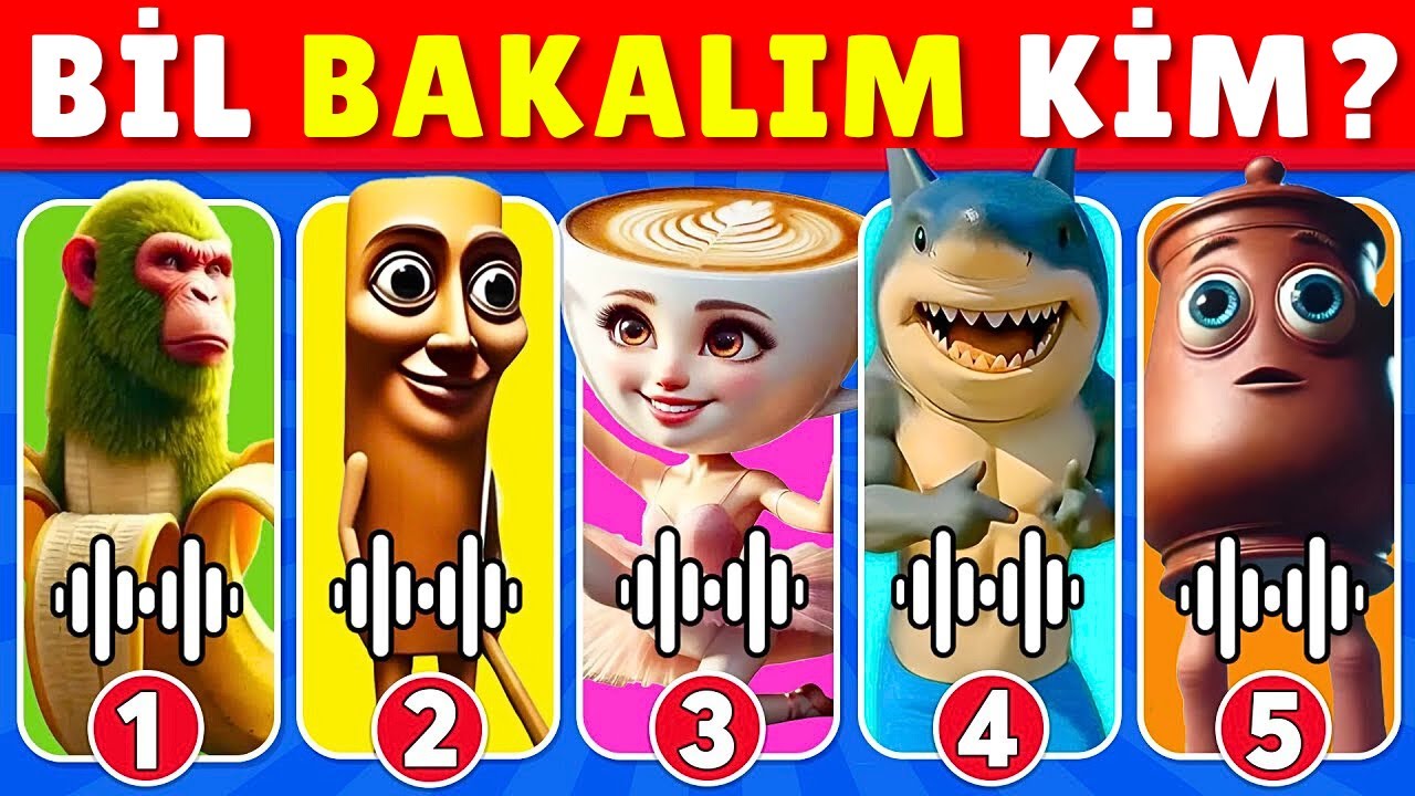 İtalyan BRAİNROT Karakterlerini Sesinden Tanıyabilir Misin?🤔 İtalyan Brainrot Ses Bulmaca