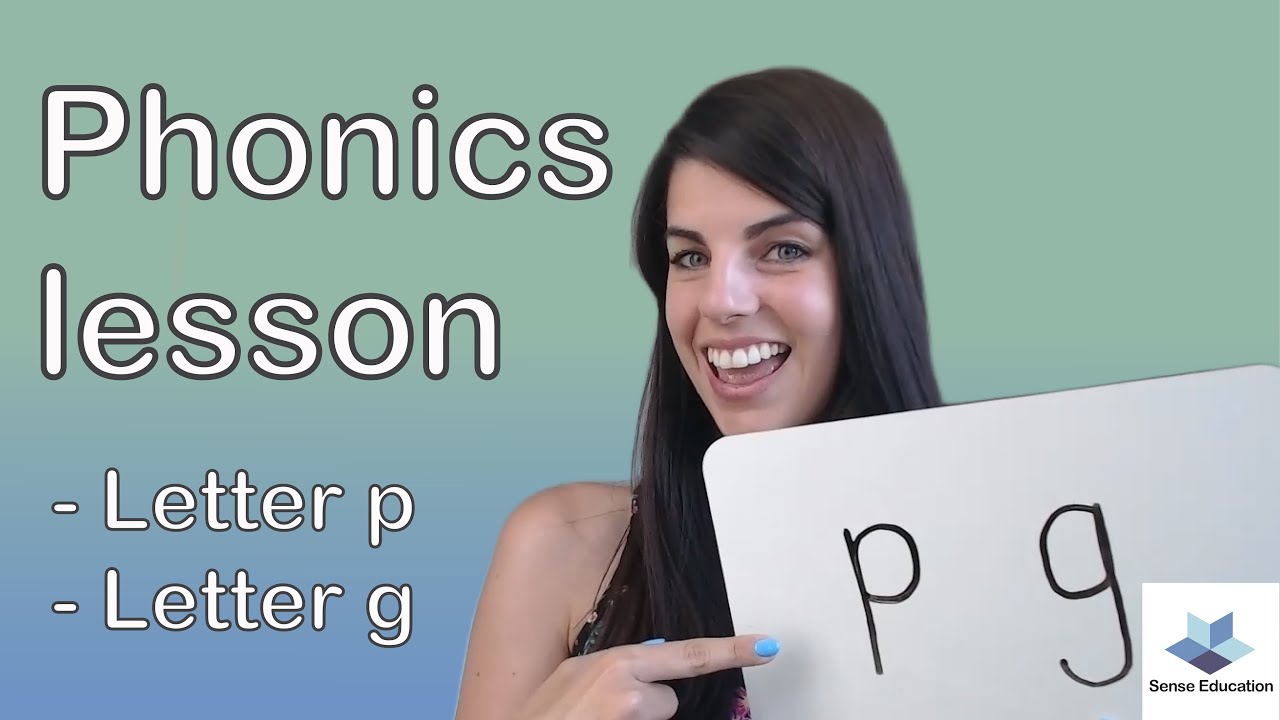 Letter g | Letter p | Phonics lesson | Three letter words | Initial sounds || Sense Education