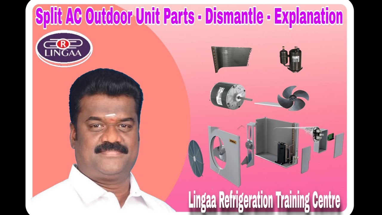 Split AC Outdoor Unit Parts and Dismantle Explanation