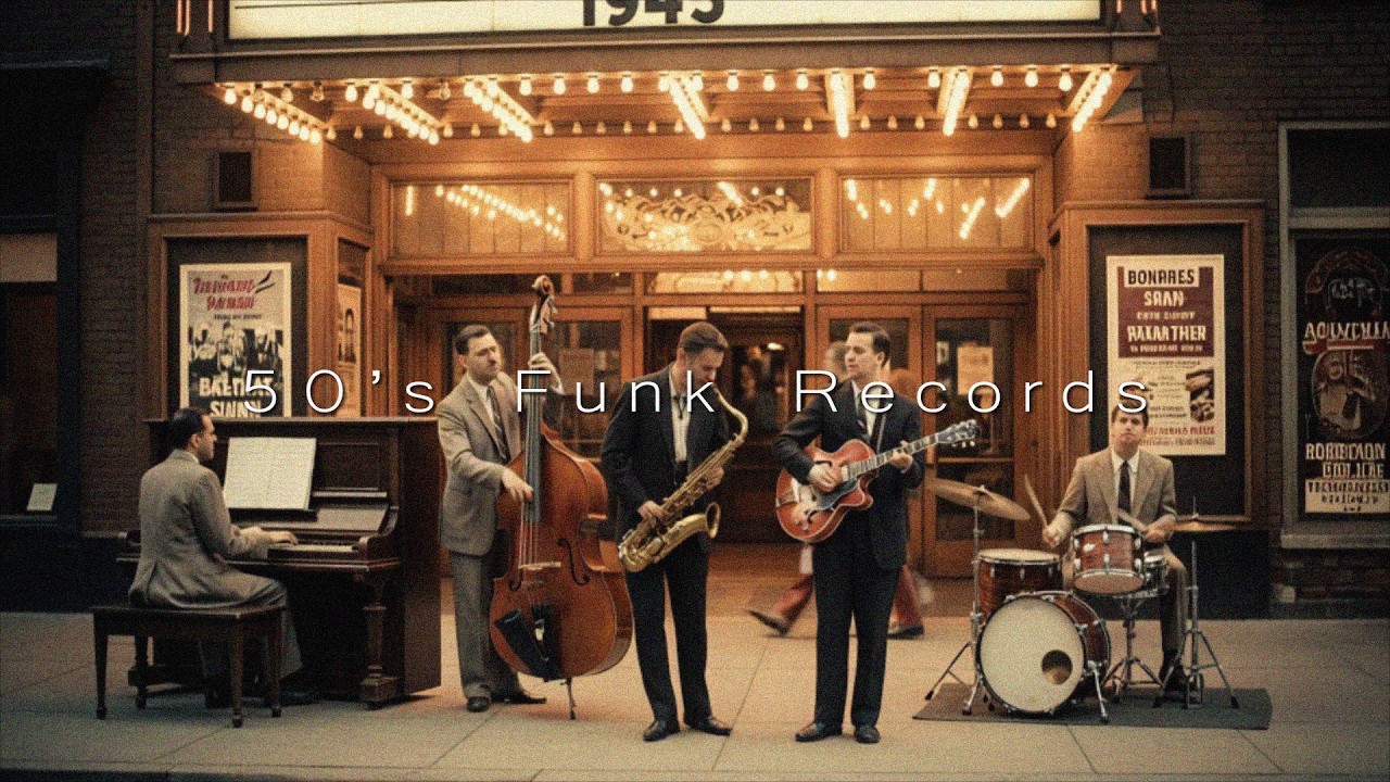 Vintage 1950s Jazz Funk Night | Classic Big Band Street Session