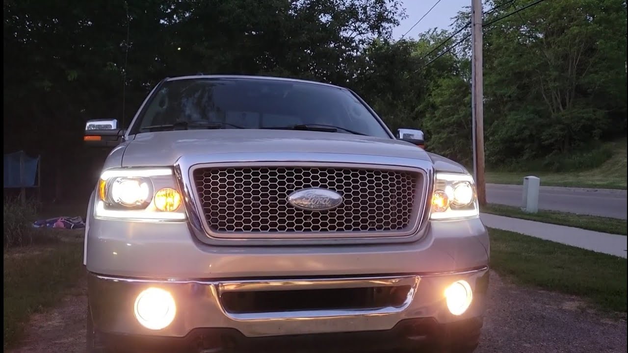 10 minute installation of sequential projector headlights on 2006 F150