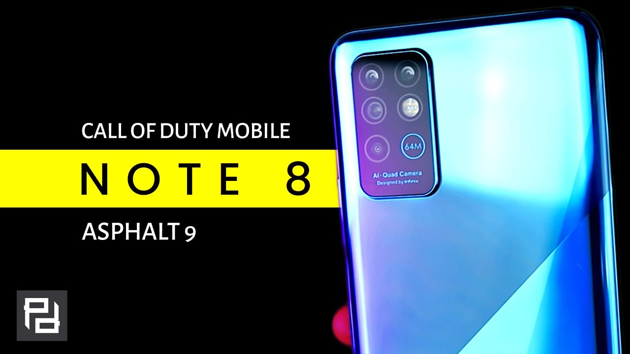 Infinix Note 8 Game Test Review - Call of Duty Mobile & Asphalt 9