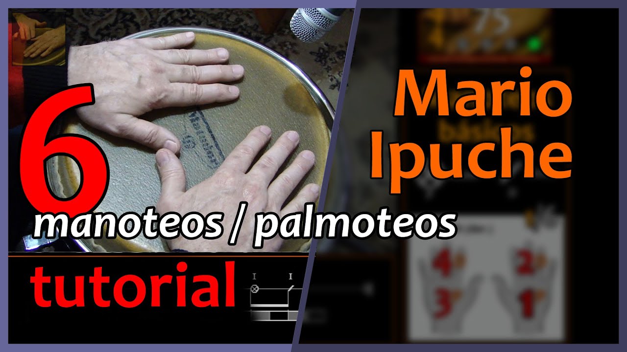 🎓  MANOTEOS EN TAMBORES - Tutorial - Mario Ipuche
