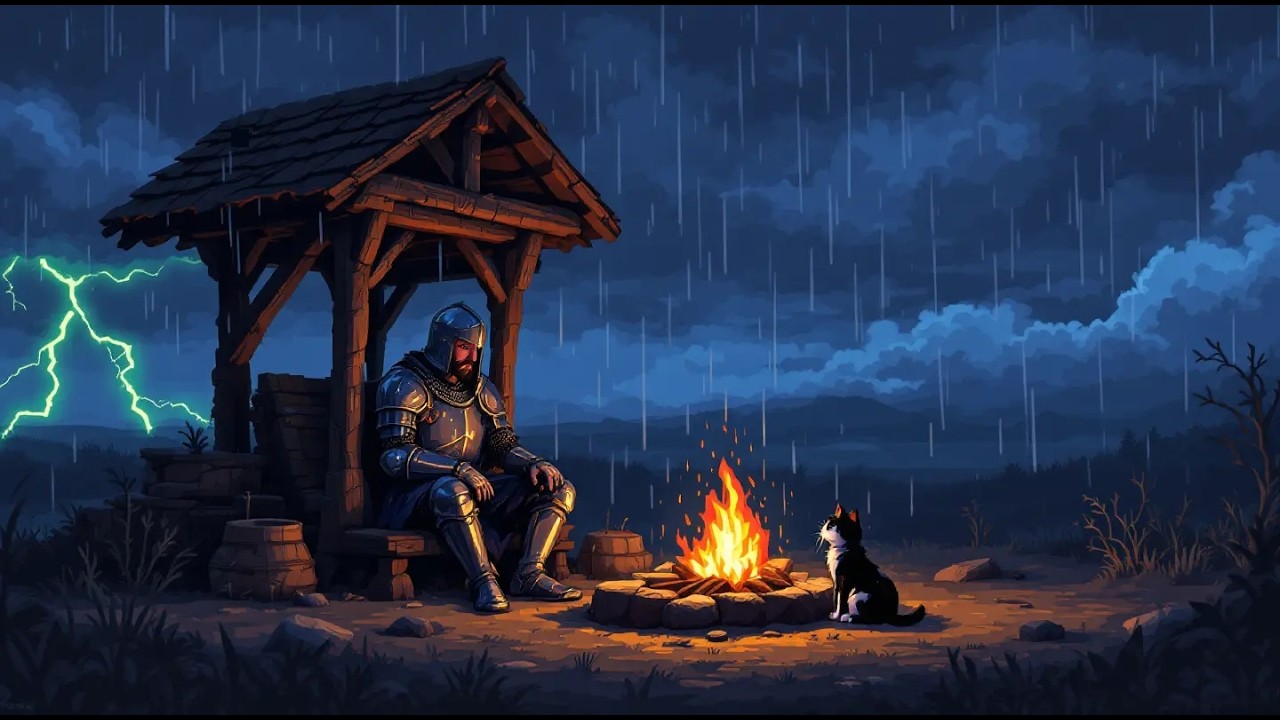 Comfort and relaxation in the company of a knight to the sounds of meditative melodies.