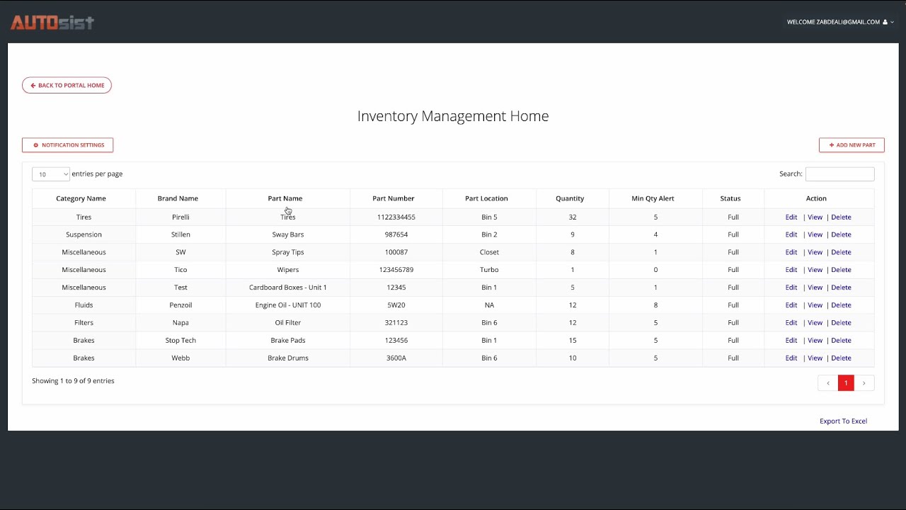 Parts Inventory Management Software | AUTOsist Tutorial