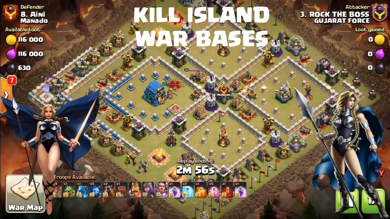 TH12 War Attack Strategy | Kill Island War Bases | RIP Island War Bases