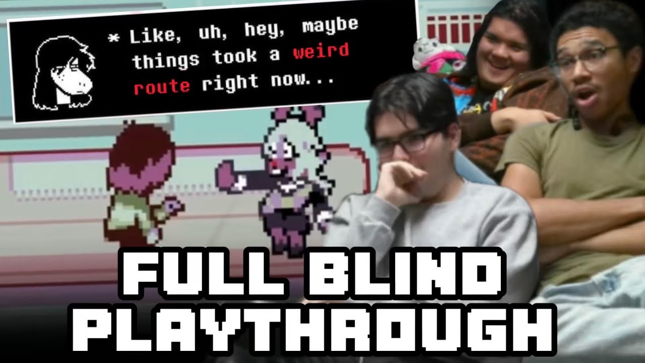LOSING OUR MINDS Playing Deltarune Chapter 4's Weird Route | FULL BLIND PLAYTHROUGH