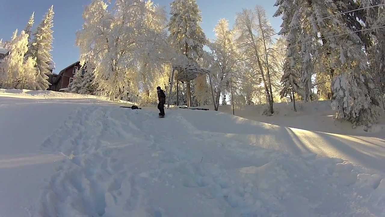 Snowboarden in Untersmatt und Mehliskopf im Schwarzwald GoPro Hero 2 Snowboarding