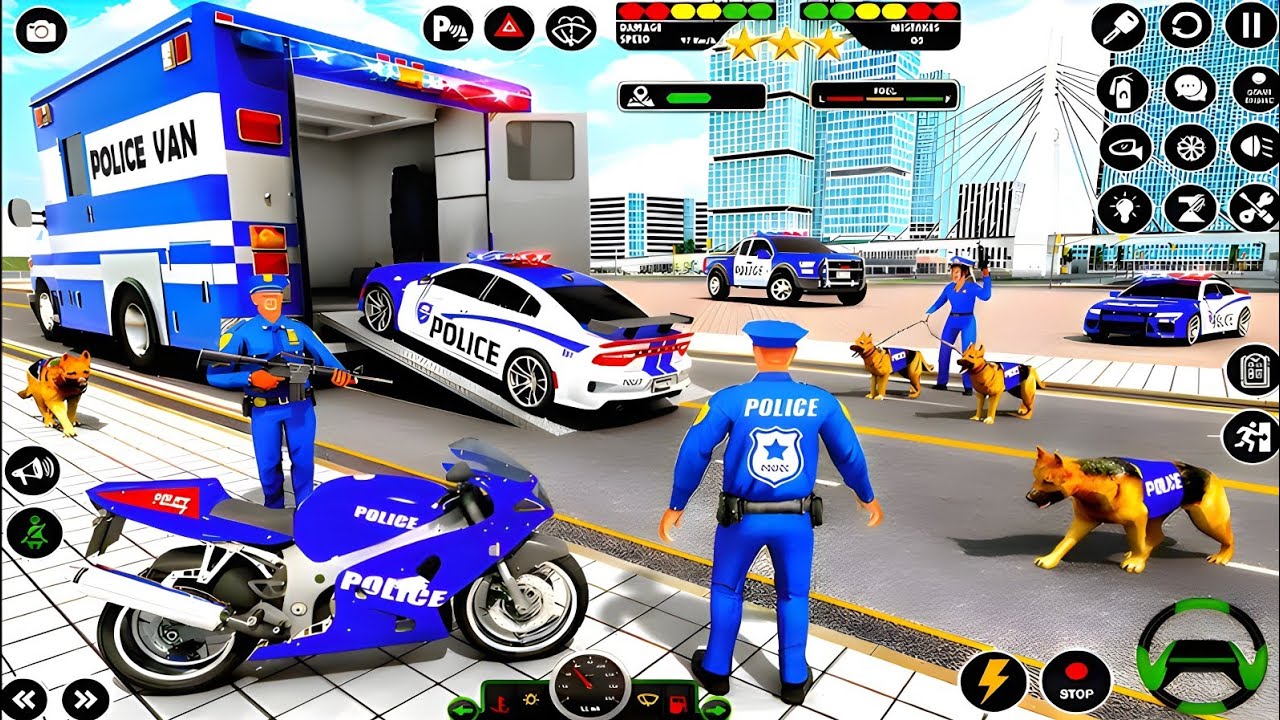 🚓 Police Car Chase Simulator 3D – Real City Cop Pursuit Gameplay (Android)