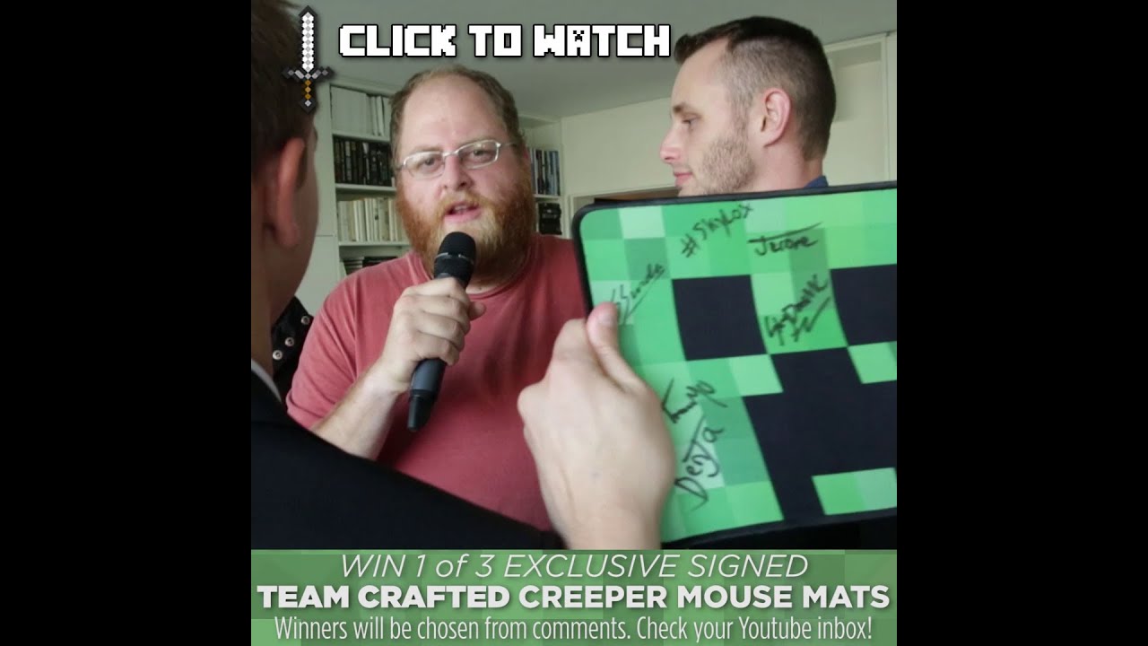 Team Crafted | Win Signed Creeper Mouse Mats