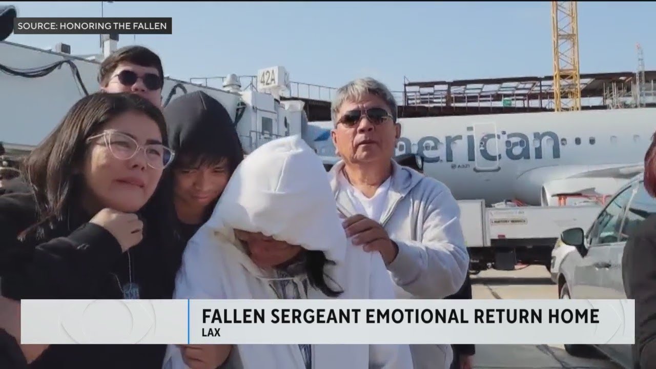 Fallen Army Sergeant receives a hero's welcome at LAX