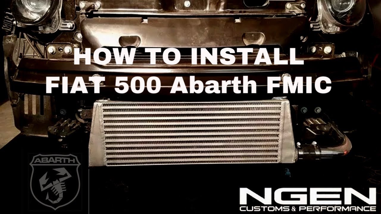 FRONT MOUNT INTERCOOLER (FMIC) INSTALL on a Fiat 500 Abarth - HOW TO!