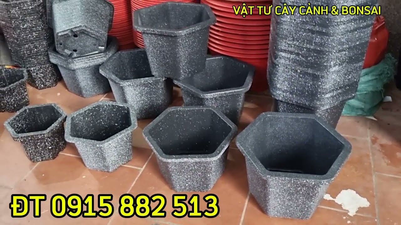 CHẬU NHỰA LỤC GIÁC FA GIÁ RẺ #chậunhựatrồngcây