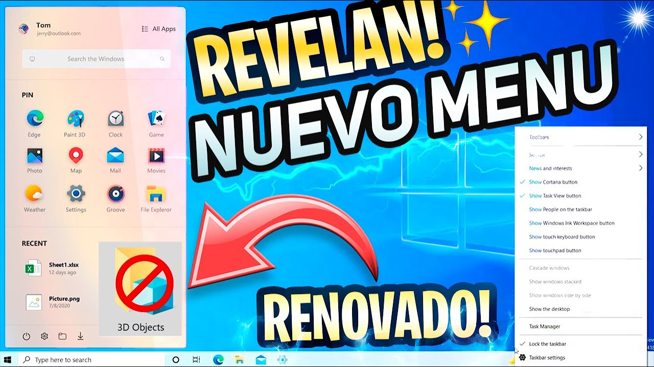 REVELAN⚡ NUEVO Menu RENOVADO de Windows 10 21H2 / Windows 10X SERA el NUEVO Windows!