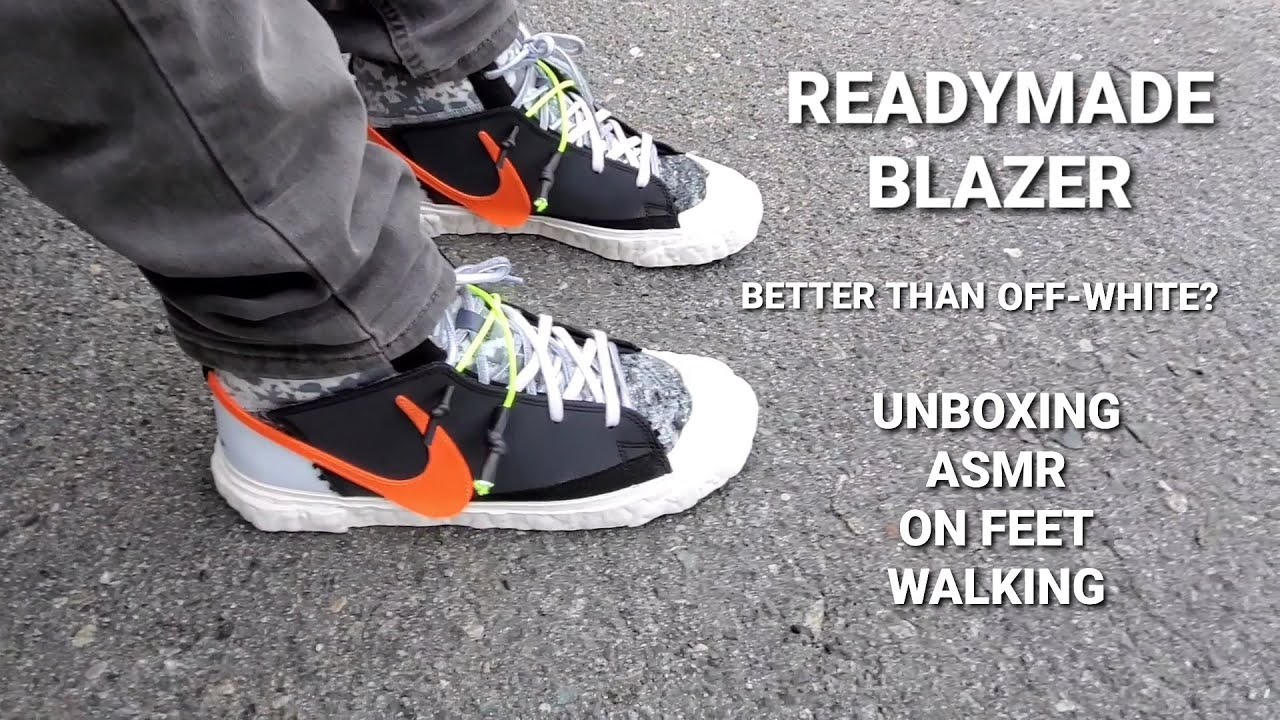 NIKE x READYMADE Blazer : Quiet review/unboxing + ASMR + On feet + walking