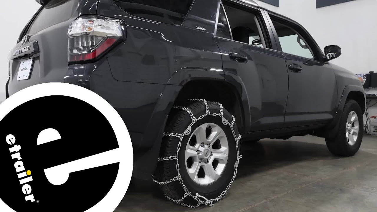Installing the Titan Chain Snow Tire Chains with Cams and V Bar Links on a 2024 Toyota 4Runner