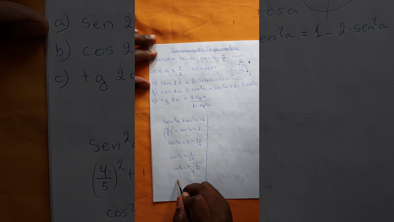 7 0 EXEMPLO TRANSFORMAÇÕES tRIGONOMÉTRICAS