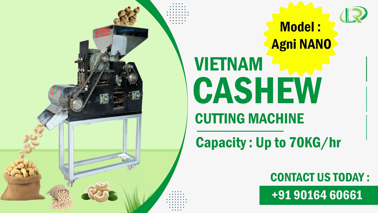 India's🇮🇳 tiny & Newly launched Agni NANO Cashew Cutting Machine with lowest uncut & broken ratio👨&zwj;💼