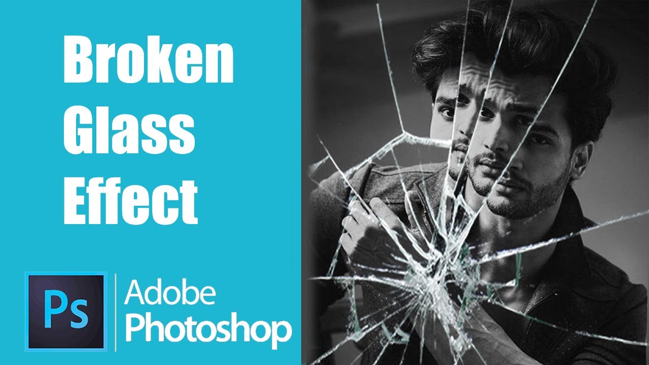 Create Broken Mirror Effect in Photoshop  | Broken Glass | Photoshop Tutorial