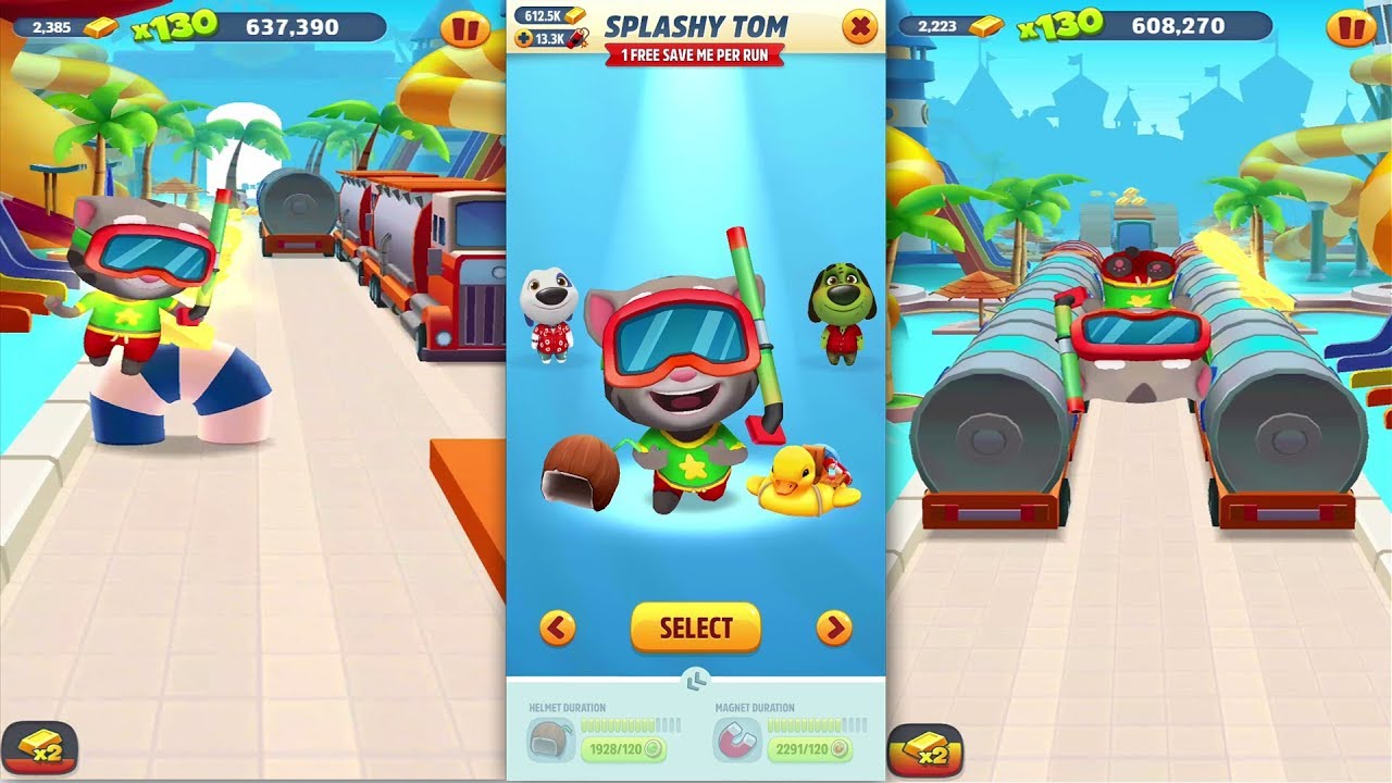 Talking Tom Gold Run - 🌊 New World WATER PARK 🌊