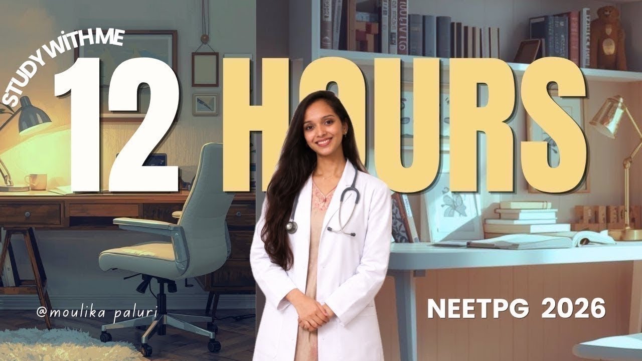 STUDY WITH ME LIVE NEETPG 2026  - 12 HOURS 🔒⚡️🧠