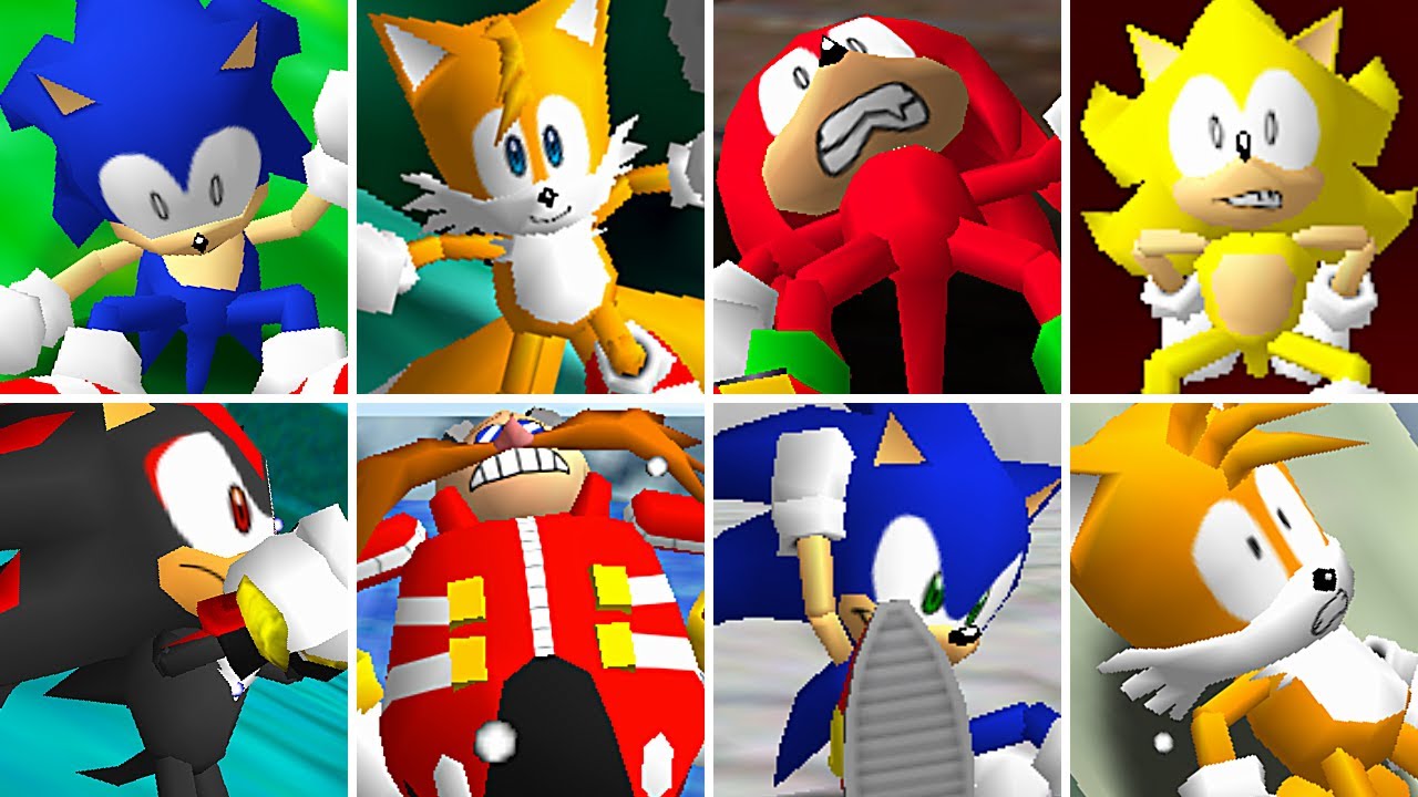 Sonic & Friends Death Animations - Super Mario 64 PC Port