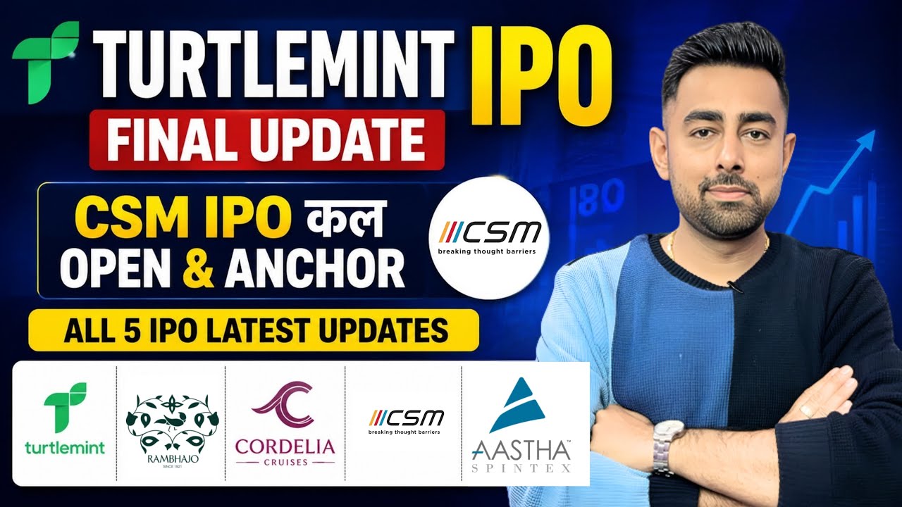 Turtlemint IPO  | CSM IPO Anchor List | Advit IPO | Jayesh Khatri 