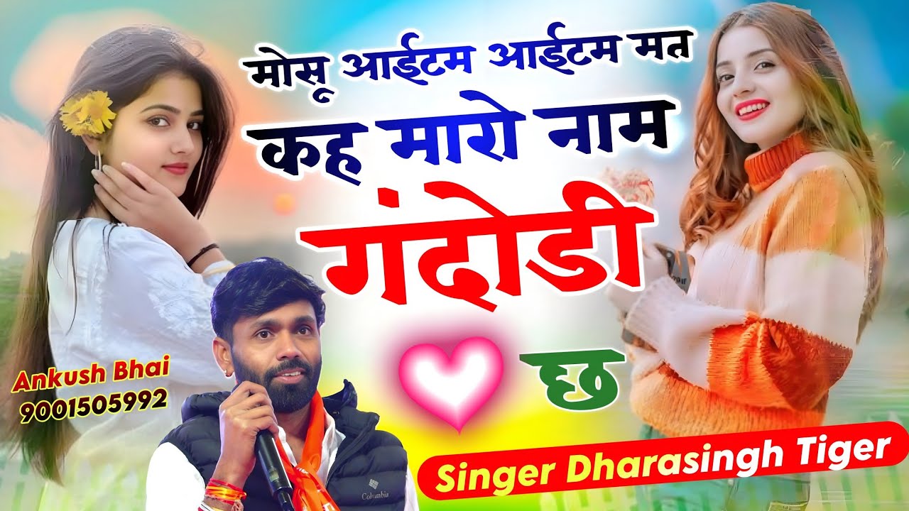 Singer Dharasingh Tiger || माेसू आईटम आईटम मत कह मारो नाम गांदोड़ी छ || New Trending Song 2026