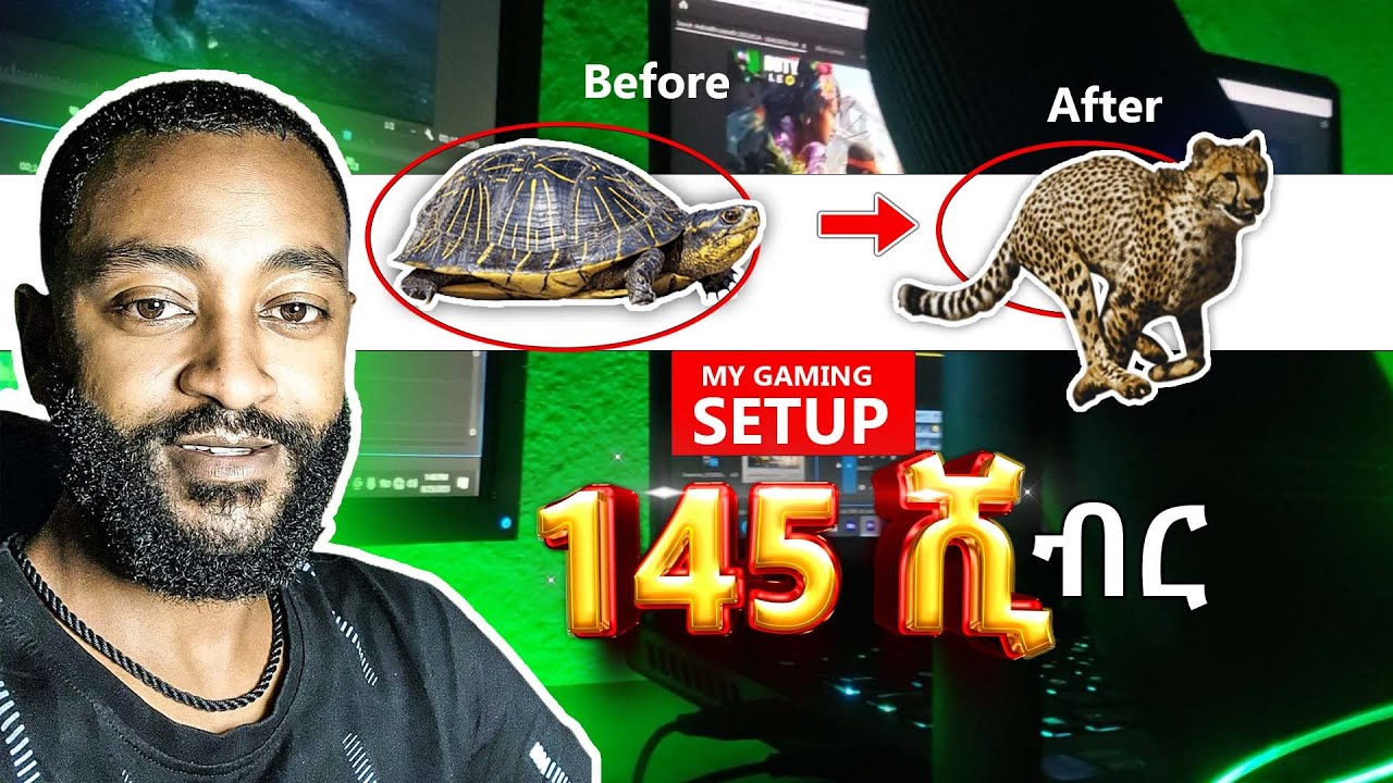 145 ሺ ብር ያወጣሁበት Gaming setup | Abyssinia Gamer | Ethiopian Gamer | asheline  tech