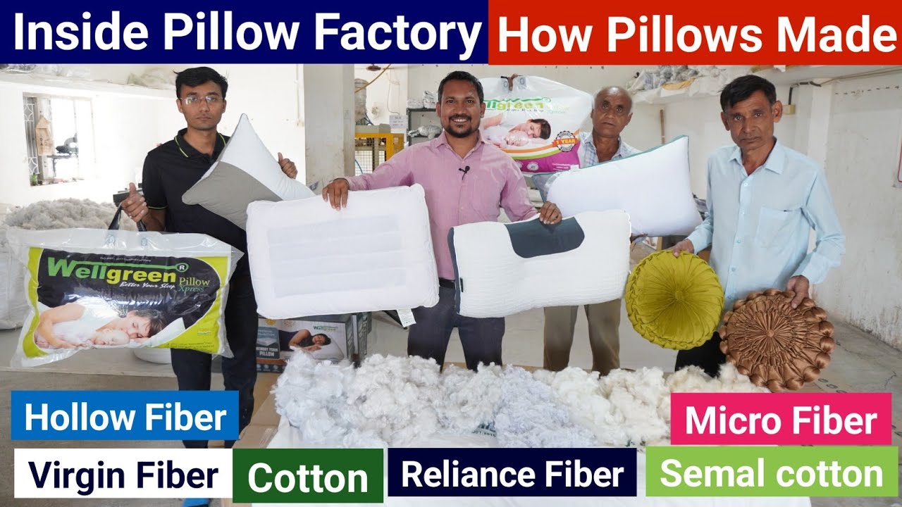 How Pillows Are Made? Pillow Factory ! All Types of fiber Pillow! Order Pillow Direct from Factory