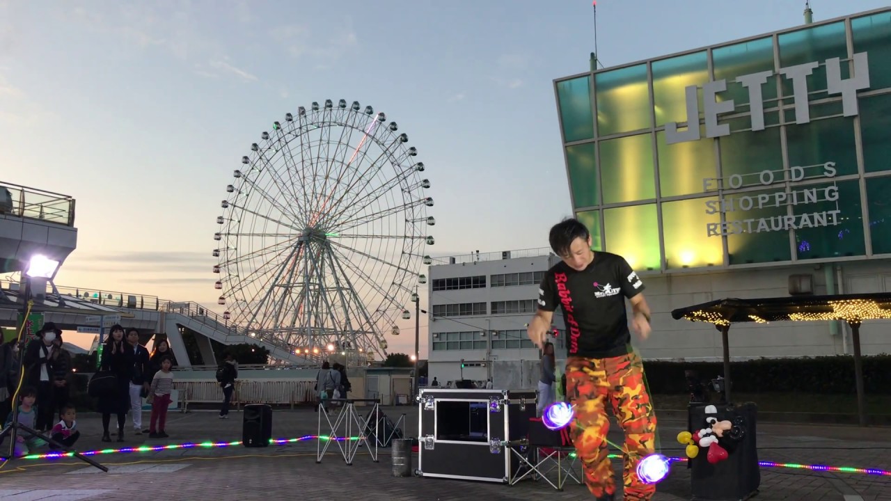 大道芸人 Mr.↓YU↑（ミスターユー）@JETTY 2017/11/03 Sunset